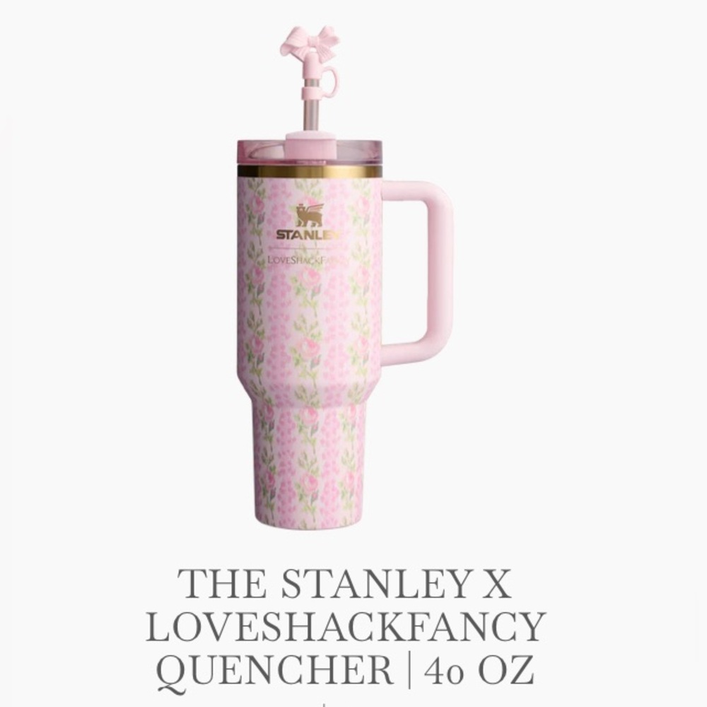 Love Shack Fancy X STANLEY Quencher 40 Oz Blooming Heirloom NWT collectors box.